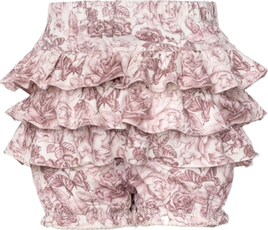 Little Wonders Shorts Evelyn Signatur Trykk Little Wonders 74/80 Shorts Hvit Rosa 74 80