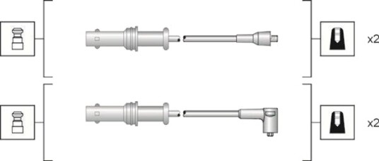 Tennplugg kabelsett MAGNETI MARELLI 941318111152