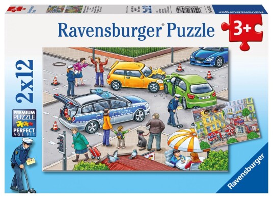 Ravensburger Blå Lights On The Way 2x12p Ravensburger Blå Lights On The Way 2x12p