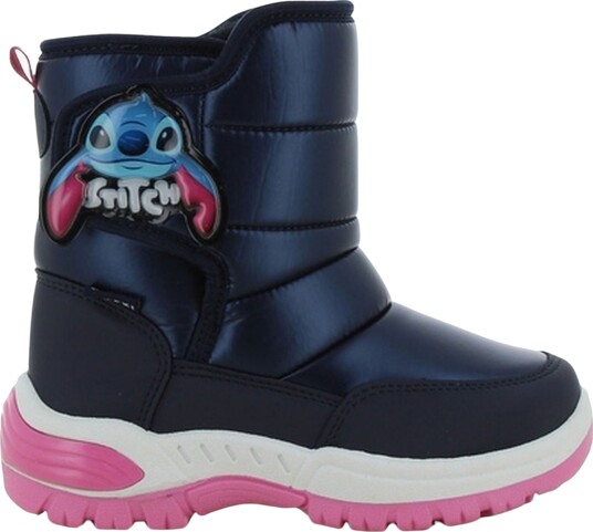 Disney Stitch Blinkende Vintersko Navy/Fuchsia 26