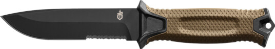 Gerber 1027847 Slirekniv tannet med slire, brun boks, Hobby & fritid