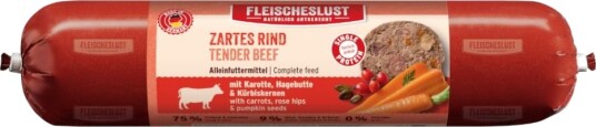 Fleischeslust Våtfôr Classic Mør Med Gulrot Nyper Og Gresskarkjerner Okse 8 X 400 G Fleischeslust Våtfôr Classic Mør Med Gulrot Nyper Og Gresskarkjerner Okse 8 X 400 G