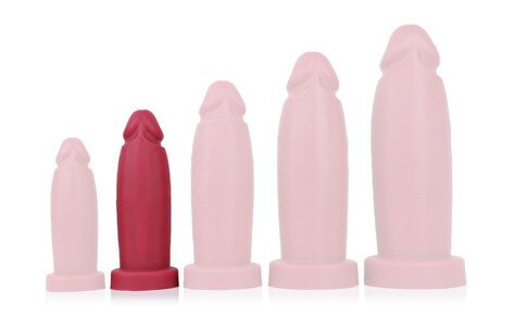 Larry Silicone Dildo Red 21 cm