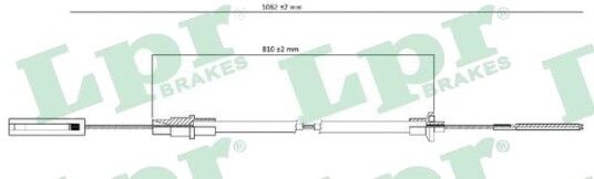 LPR C0256C Clutchkabel LPR C0256C Clutchkabel