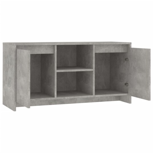 vidaXL TV-benk betonggrå 102x37,5x52,5 cm sponplate