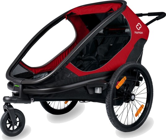 Hamax Outback M/2 Plasser M/skikit Inkl. Rød/Svart