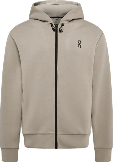On Focus Tech Zip Hoodie Beige M