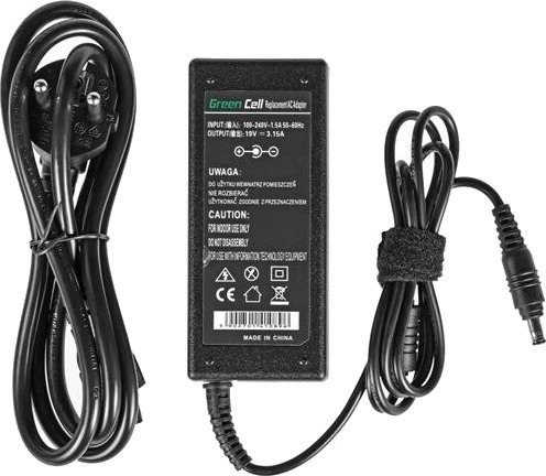 Green Cell lader AC Adapter til Samsung 60W 19V 3.16A 5.5mm 3.0mm