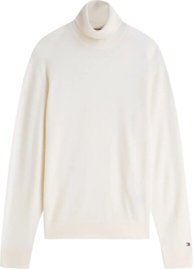Tommy Hilfiger Ny Merino Roll Neck Sweater Cream XXL