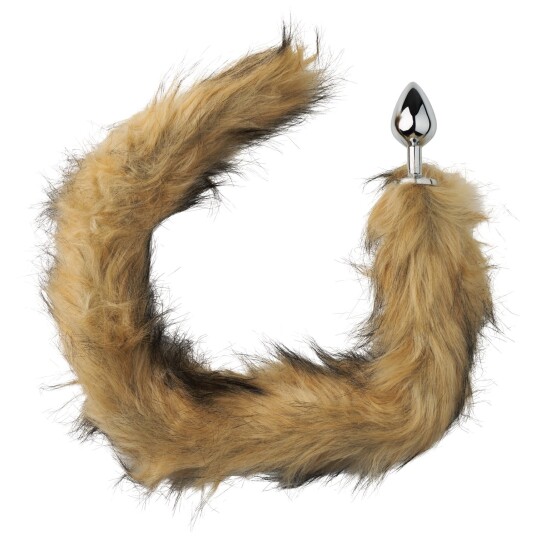 Furry Fantasy Red Fox Tail Butt Plug - Sølv Furry Fantasy Red Fox Tail Butt Plug - Sølv