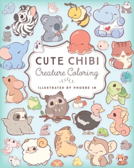 Cute Chibi Creature Coloring Av Phoebe Im
