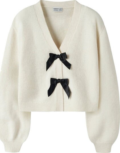 Name It Nkfrina Ls Knit Card Noos Cream 158 164