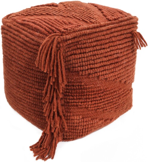 RugVista Rhapsody Pouf cover Puff Rustrød 40x40