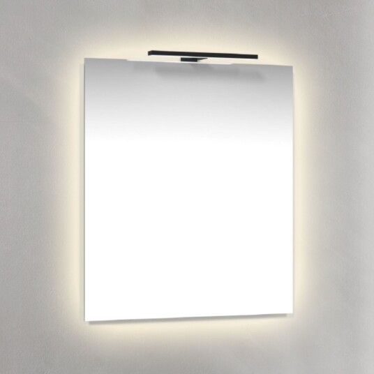 Macro Design Speil T belysning LED med Ambilight Svart / 60cm