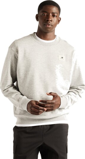 New Balance Woven Label Crew Grey XL New Balance Woven Label Crew Grey XL