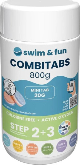 Swim & Fun Klorfri CombiTabs 800g Swim & Fun Klorfri CombiTabs 800g
