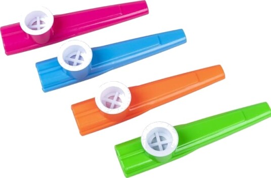 4 stk. Kazoo Assorterte Farger