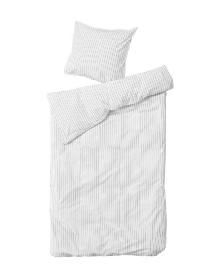 By Nord - Organic Bed linen - 140 x 200 cm - Dagny Snow Coal By Nord - Organic Bed linen - 140 x 200 cm - Dagny Snow Coal
