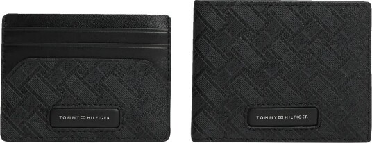 Tommy Hilfiger Monogram Cc Holder & Cc Wallet - BLACK - One Size