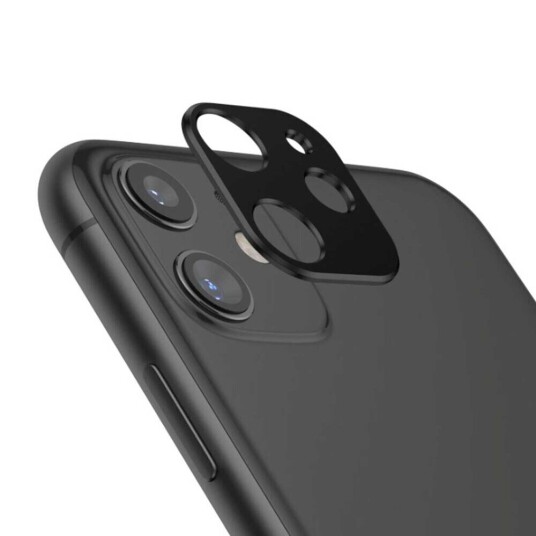 Apple iPhone 12 linsedeksel for kameraminobjektiv svart