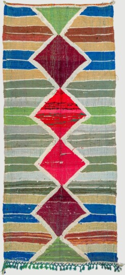 Marokkansk Boucherouite teppe 120 x 280 cm Størrelse: 120 x 280 cm
