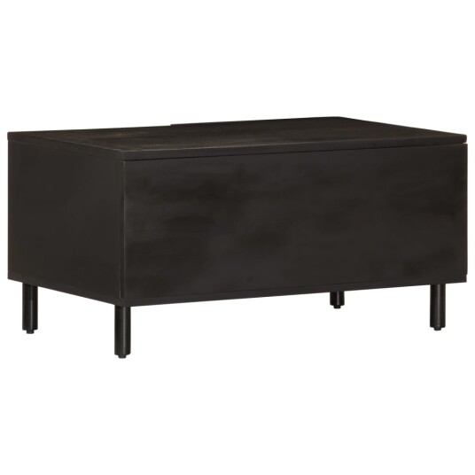 Salongbord svart 80x50x40 cm heltre furu 8720845422417
