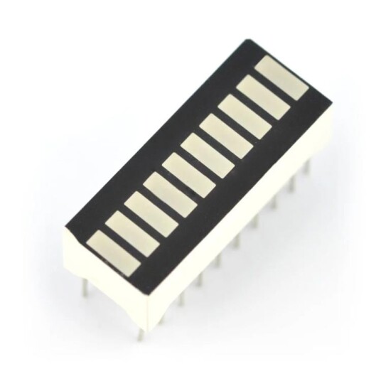 LED linjal 10 segmenter grønn modul