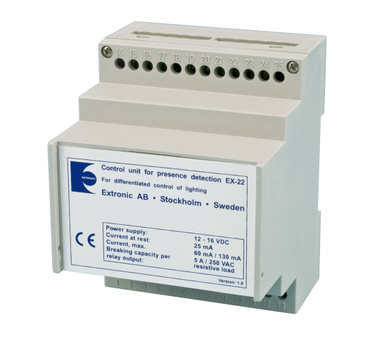 Extronic EX 22 Logikkmodul 12 V Elfordeling & strømforsyning
