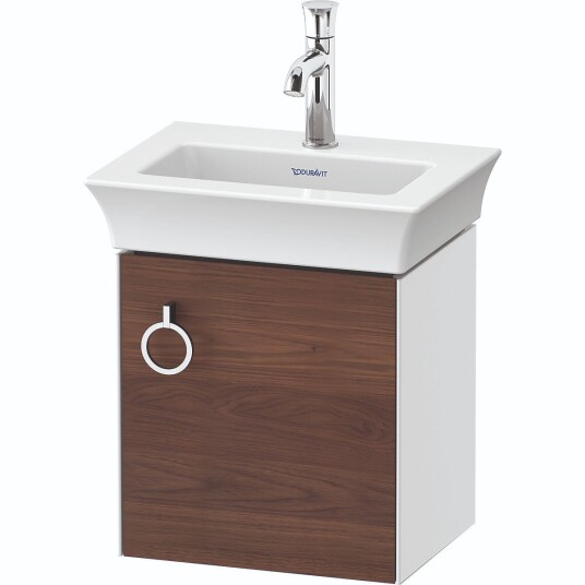Duravit White Tulip Servantskap m/1 dør 38,4x29,8x41 cm Valnøtt/Hvit Høyglans
