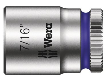 Wera 05003521001, Uttag, 1/4", Brittiska Standardmått, 1 Huvuden, 7/16", Kromvanadinstål