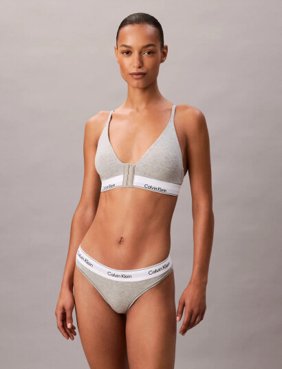 Calvin Klein Lightly Lined Triangle Grey M Calvin Klein Lightly Lined Triangle Grey M