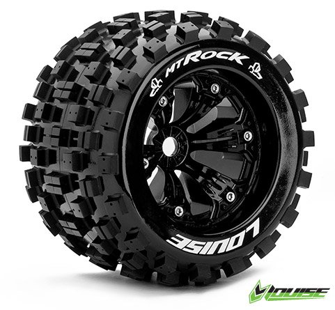 LouiseRC 3277B Tire & Wheel MT-ROCK 3,8" Black 0-offset 2 LouiseRC 3277B Tire & Wheel MT-ROCK 3,8" Black 0-offset 2