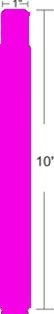ZEBRA Z-BAND FUN 25X254MM 350 BANDS/ROLL PINK BOX OF 4 SUPL