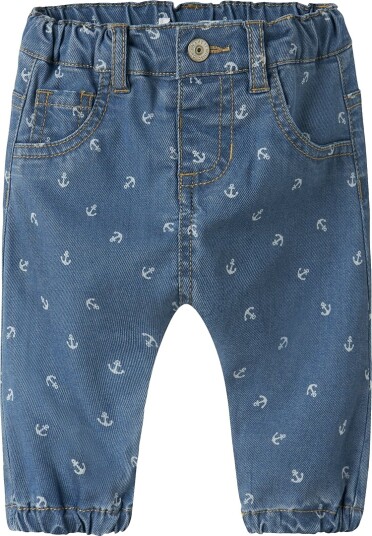 Name It baby   Jeans nbmBen Bow Tap R Aop Jeans 1103   Blå