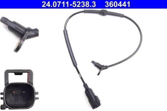 Sensor, ABS ATE 24.0711-5238.3