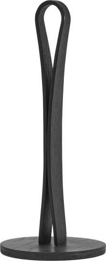Cooee Design | Woody Kitchen Roll Holder Black Stained Oak | ONE SIZE Cooee Design | Woody Kitchen Roll Holder Black Stained Oak | ONE SIZE