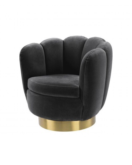 Eichholtz Mirage swivel lenestol mørkegrå