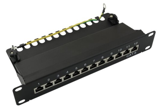Logilink Np0046 10 Gigabit Ethernet 10000 Mbit/S Cat6a Sort Stål Rackmontering Logilink Np0046 10 Gigabit Ethernet 10000 Mbit/S Cat6a Sort Stål Rackmontering