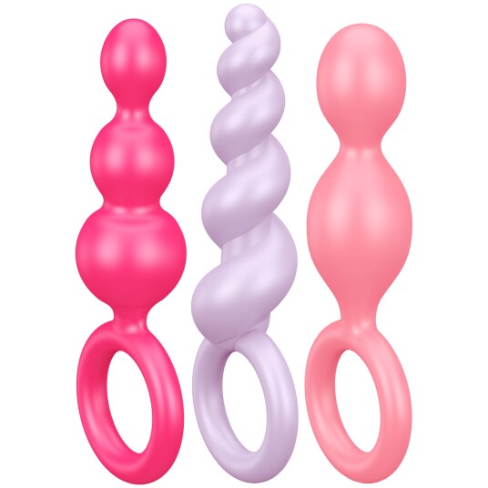 Satisfyer Booty Call Coloured Analpluggsett      - Forskjellige farger