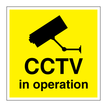 Jo Safety CCTV inoperation Photoluminescent Self Adhesive Vinyl 150 x mm ISPS Code IMO 140008PVMM