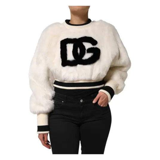 Dolce & Gabbana Dame Strikkevarer Hvit S,