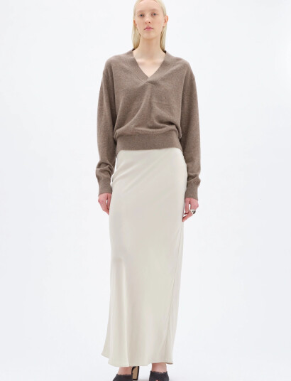 REMAIN Birger Christensen V Neck Sweater Brown XS REMAIN Birger Christensen V Neck Sweater Brown XS