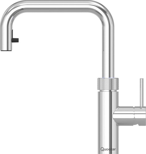 Quooker Flex Square Kjøkkenarmatur med Uttrekksslange Krom / Pro3 Uttrekk