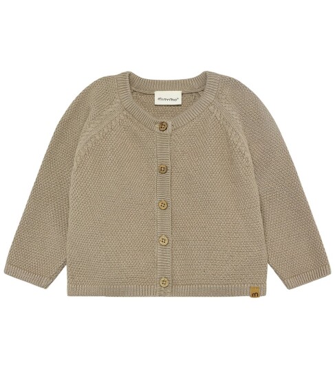Minymo Cardigan Knit Beige 92