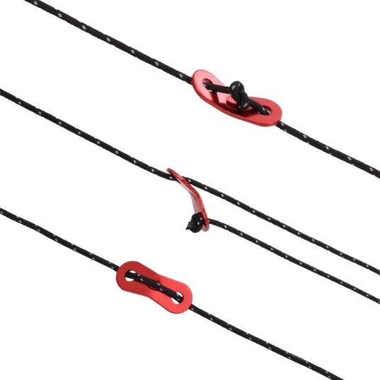 Barduner med refleksstrimler og skiftenøkler 50 m 4 mm Barduner med refleksstrimler og skiftenøkler 50 m 4 mm