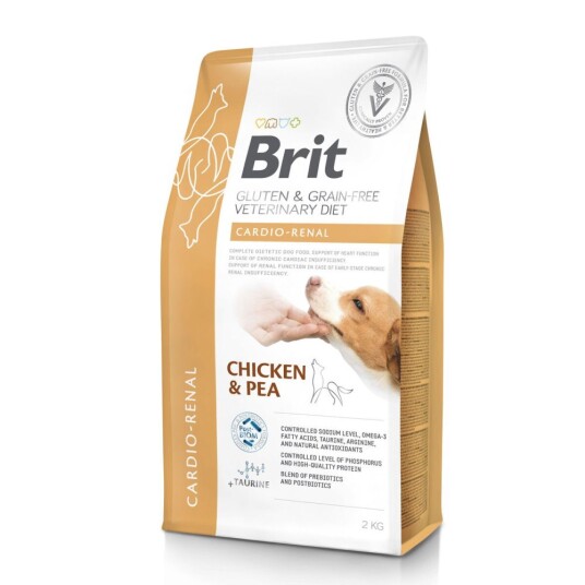 Brit Veterinary Diet For Dogs Cardio Renal 2 kg 