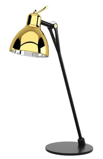 Rotaliana Luxy Glam T0 Bordlampe Black/Gold Semi Transparent
