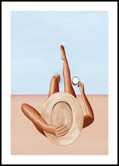 Poolside Girl Plakat / 40x50cm
