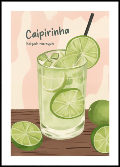 Refreshing Lime Caipirinha Plakat / 21x30