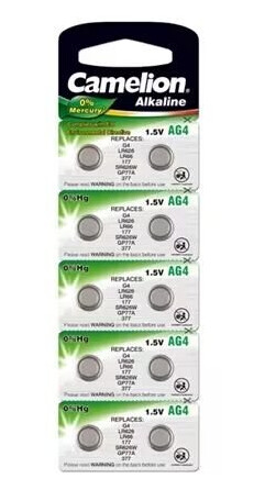Camelion AG4 Knappcellebatteri 10-pack